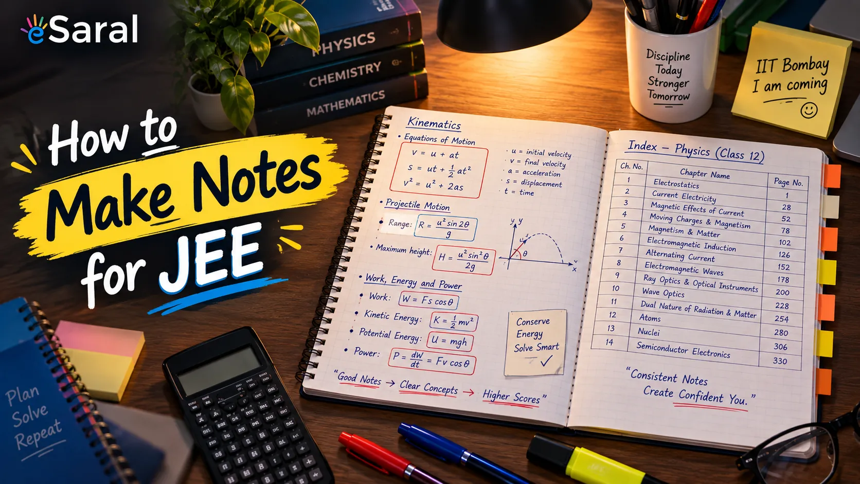 How to make  Notes For JEE Smart Notes Strategy of an AIR 41 